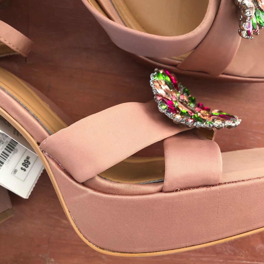 Zara Rhinestone Platform Heels - Picture 12 of 16